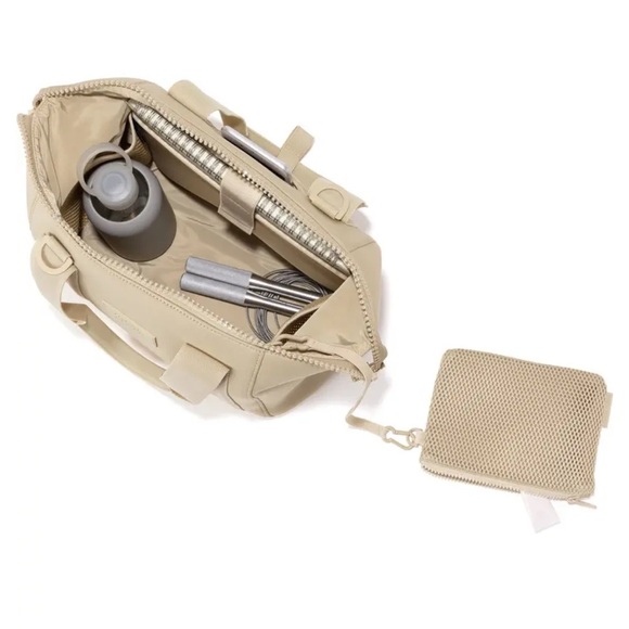 Dagne Dover “Landon Carryall” Size Small In Rare Almond Latte New! - Picture 3 of 13